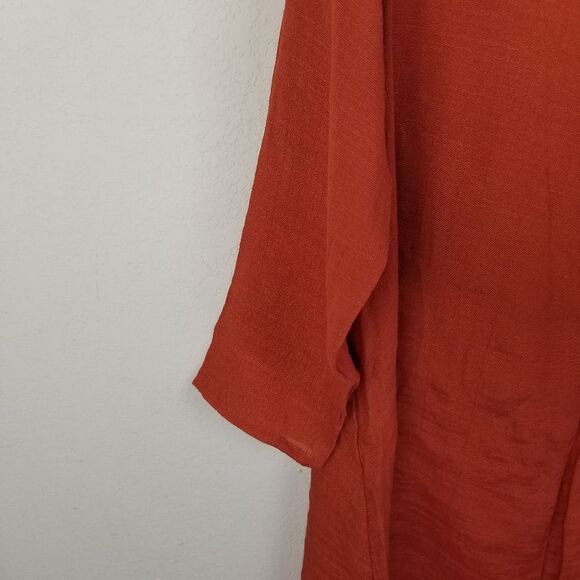 Rust Colored Double Layer Sheath Dress Size XL - Picture 4 of 11